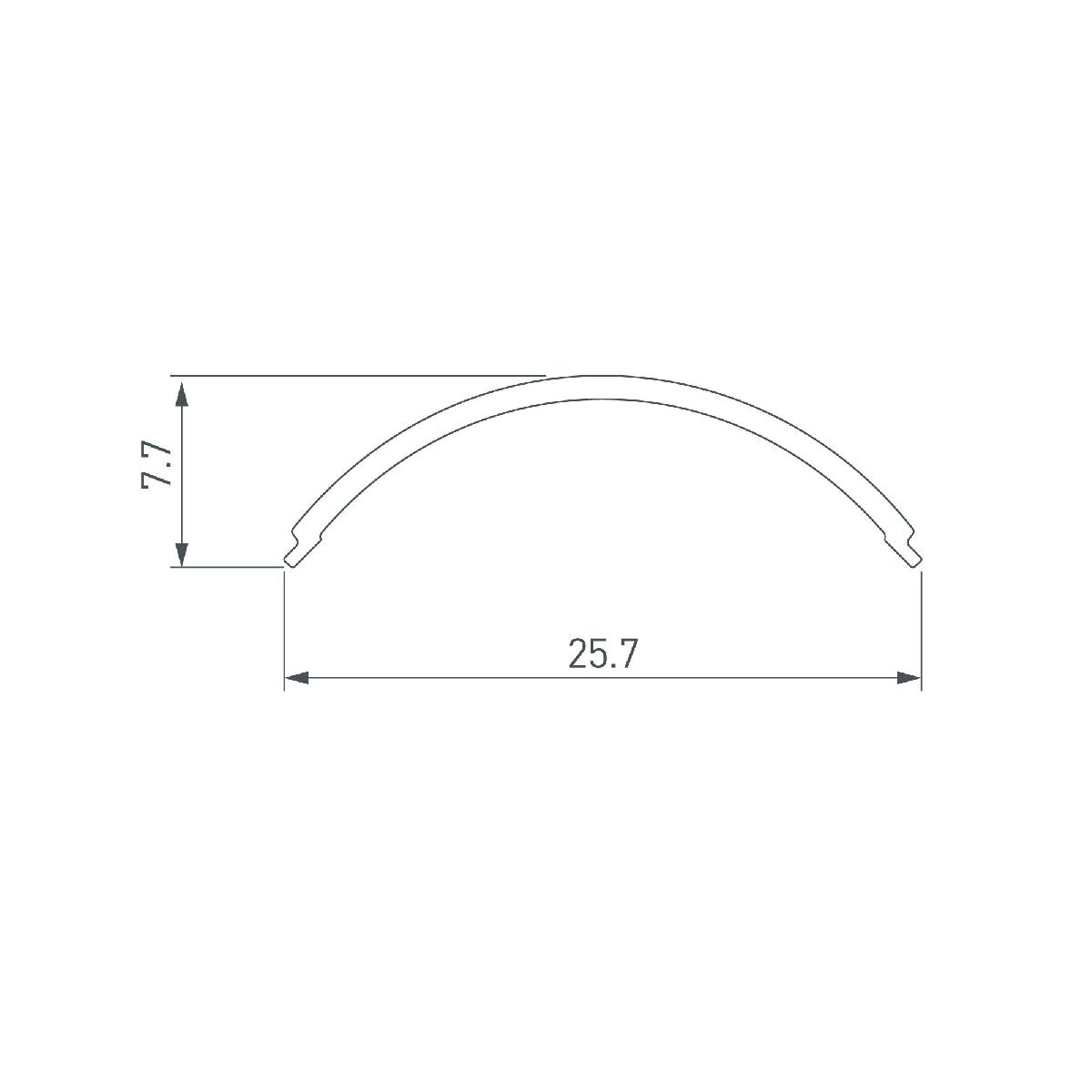экран arlight sl-kant-h20 round opal 049168