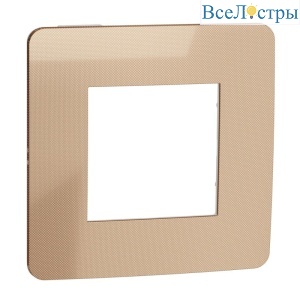 Рамка 1-постовая Schneider Electric Unica New NU280257