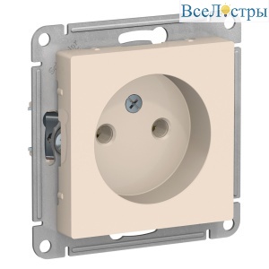 Розетка б/з, 16А, механизм Systeme Electric AtlasDesign Беж ATN000241