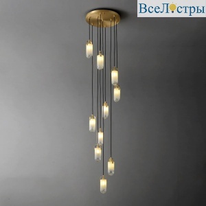 Каскадная люстра Delight Sorno MT9056-10H brass