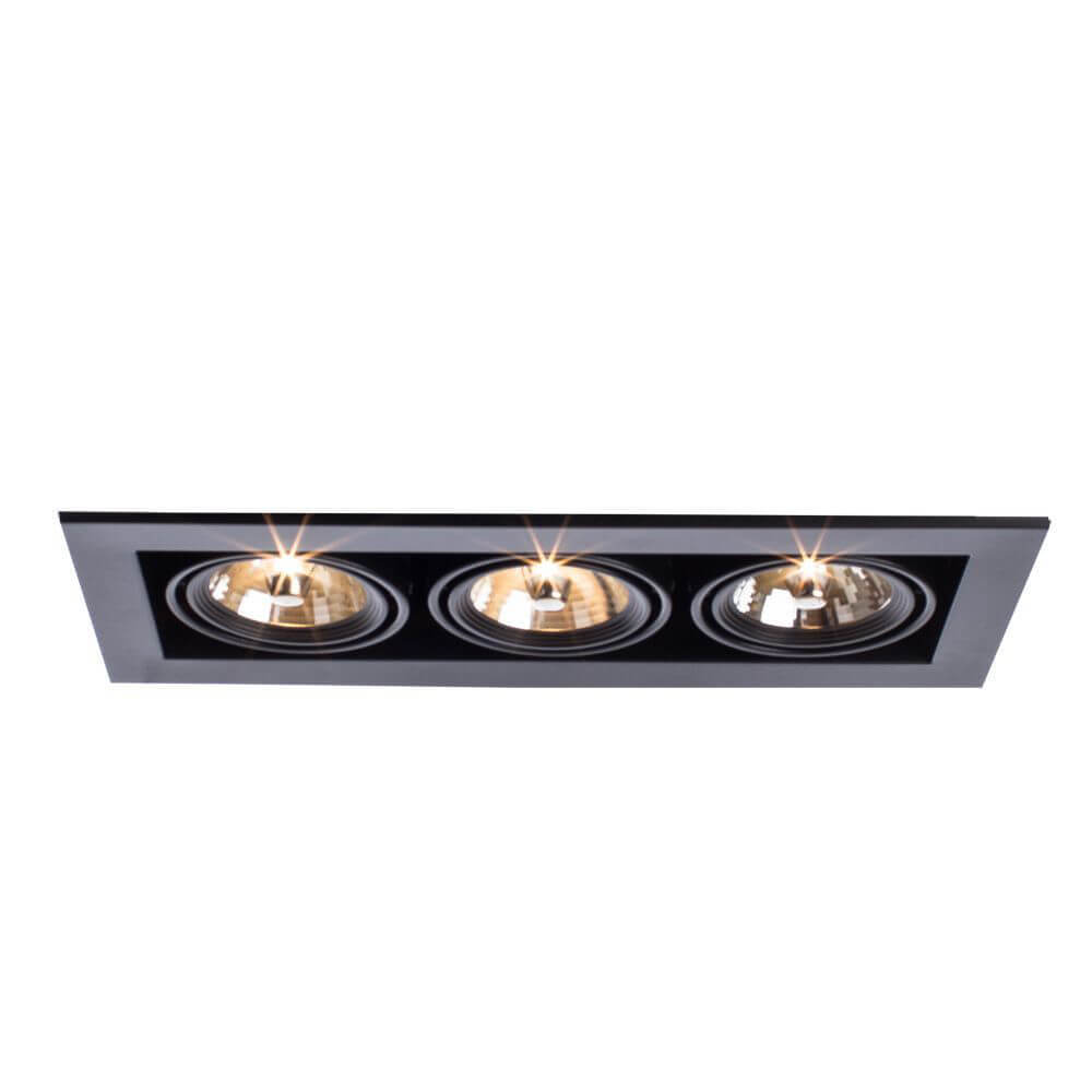встраиваемый светильник arte lamp technika a5930pl-3bk