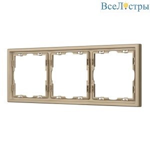 Рамка пластиковая Arlight FRM-NOBE-SFPL-3-GD 054221