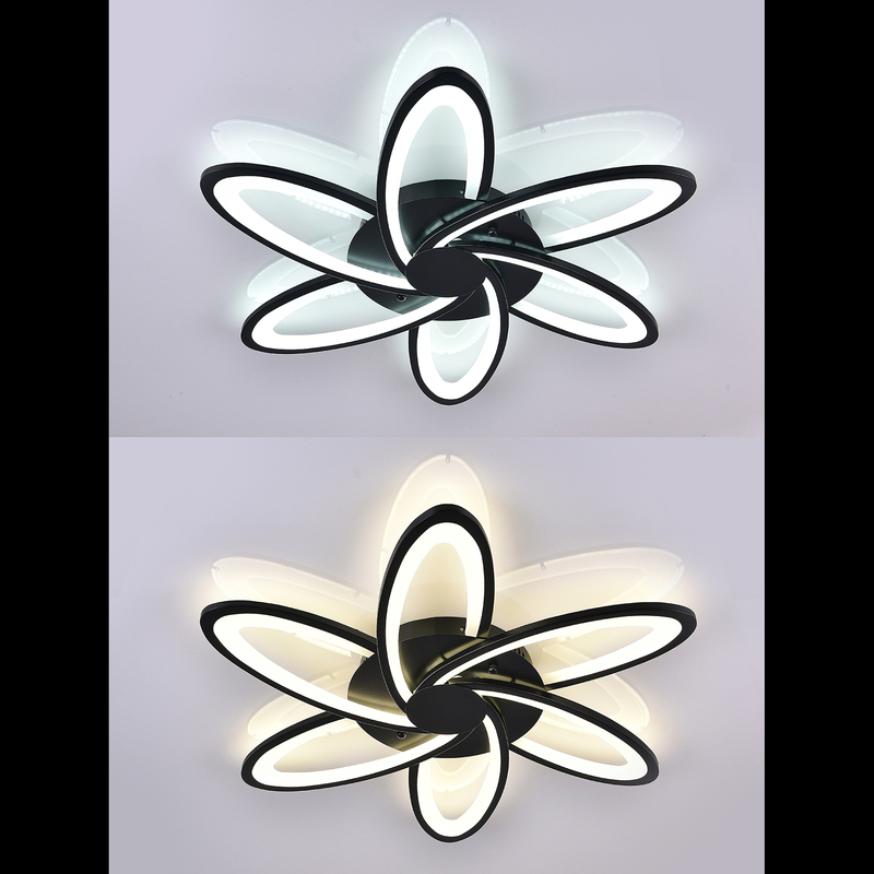 потолочная люстра natali kovaltseva high-tech led lamps 82008 black