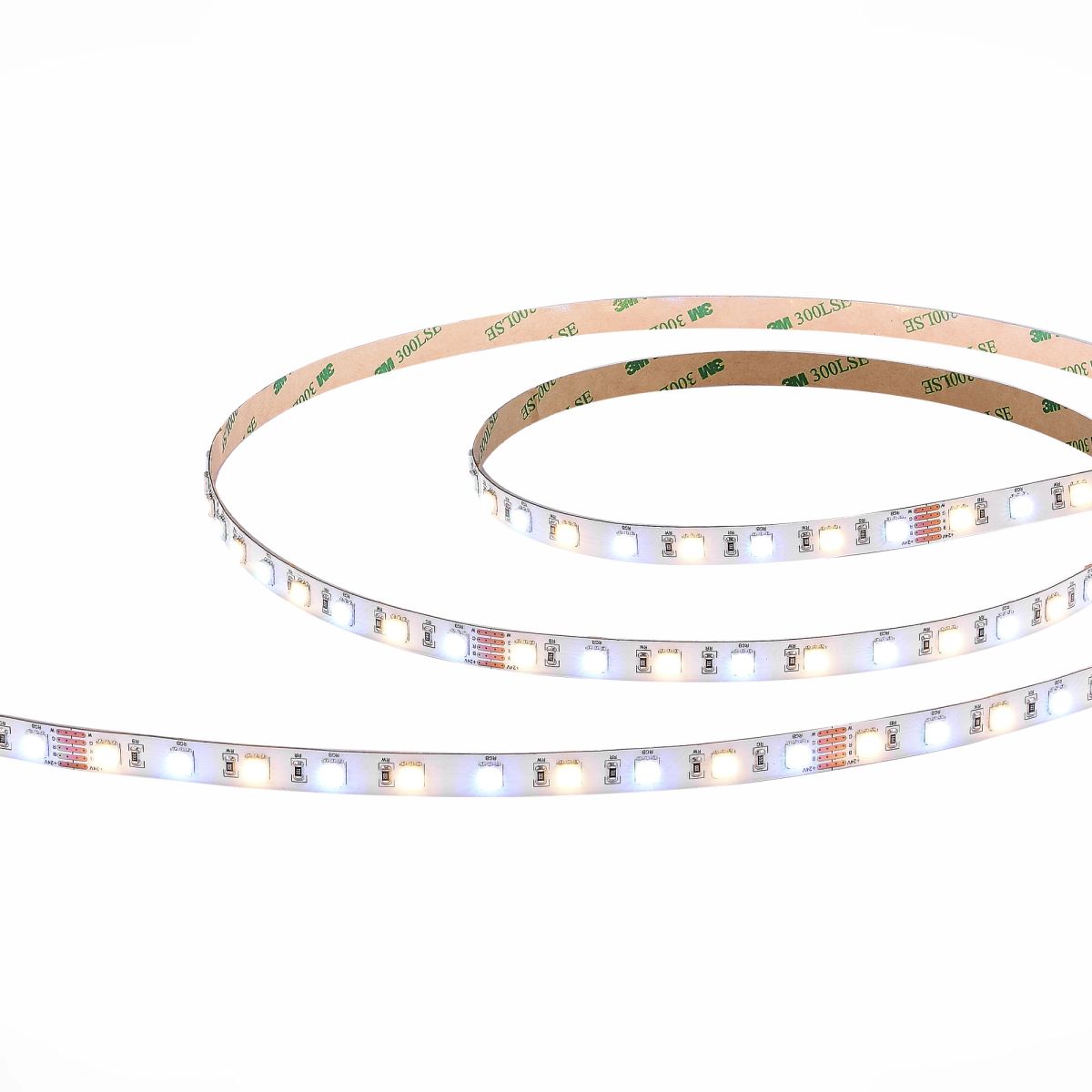 светодиодная лента st luce 24в 17.28вт/м rgb+4000k 5м ip20 st5019.418.20rgbw