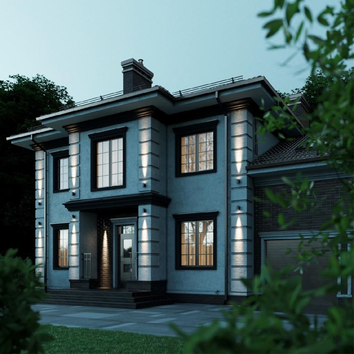 уличный настенный светильник odeon light long 7071/7wl