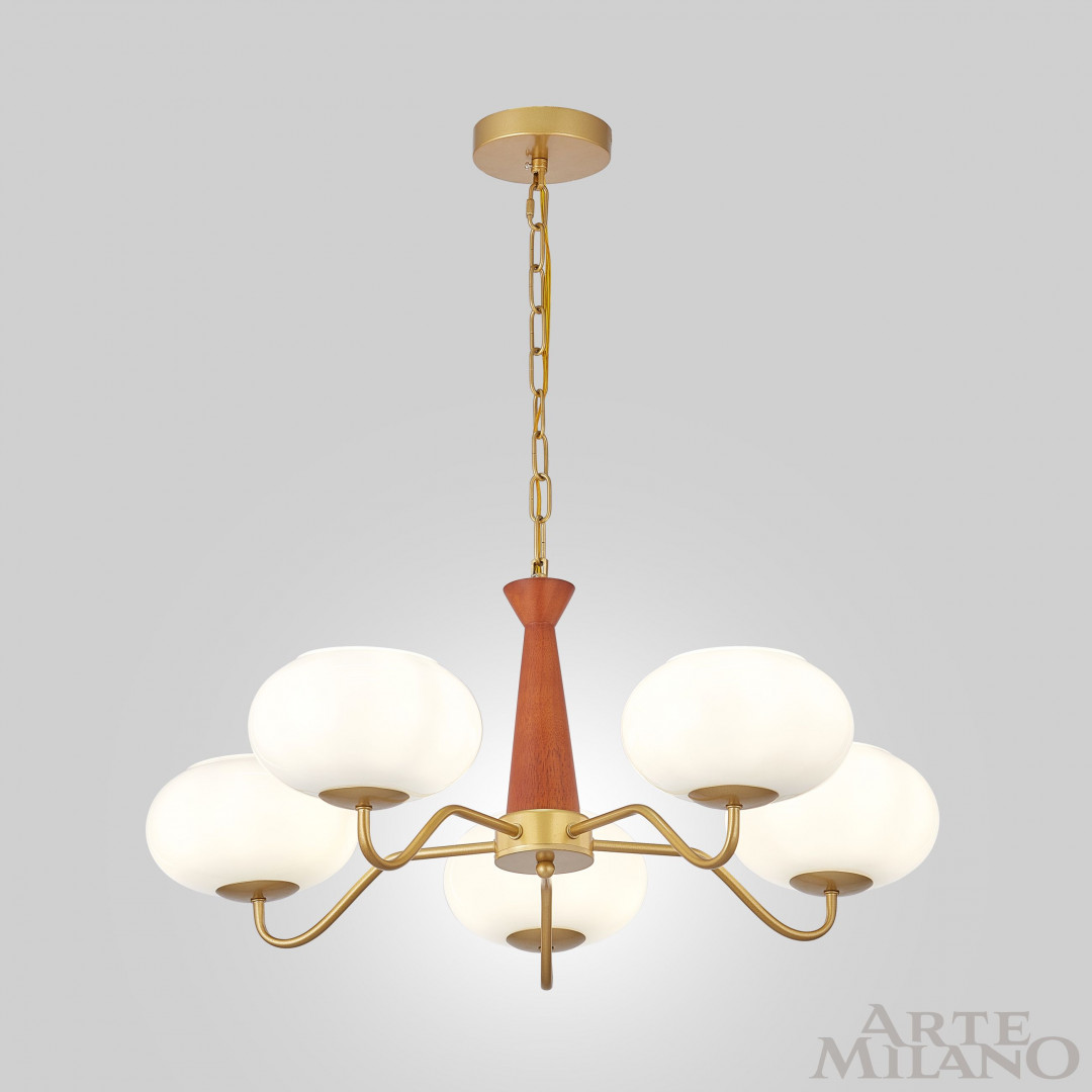 подвесная люстра arte milano napoli 310166/d680/5 bs/wd