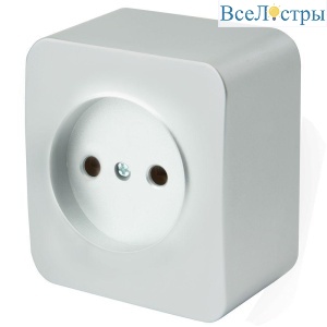 Розетка 2P Stekker София серебро MST10-11-03 49325