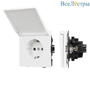 Механизм розетки влагозащищённый Arlight SCT-TENDO-MCP-PL-WH (230V, 16A) 054090