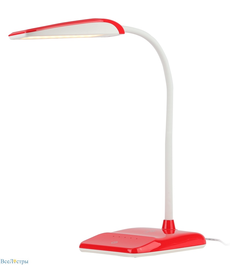 настольная лампа эра nled-447-9w-r б0017434