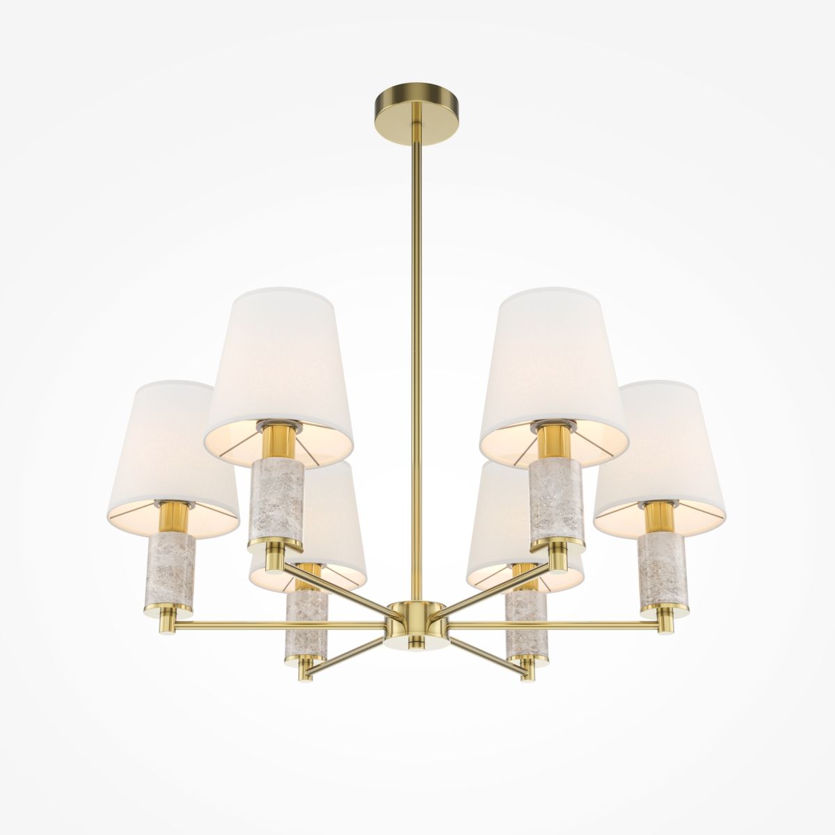люстра на штанге maytoni lira mod483pl-06bs