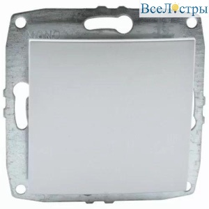 Выключатель Mono Electric Despina/ Larissa одноклавишный перекресный серебро 500-002125-112