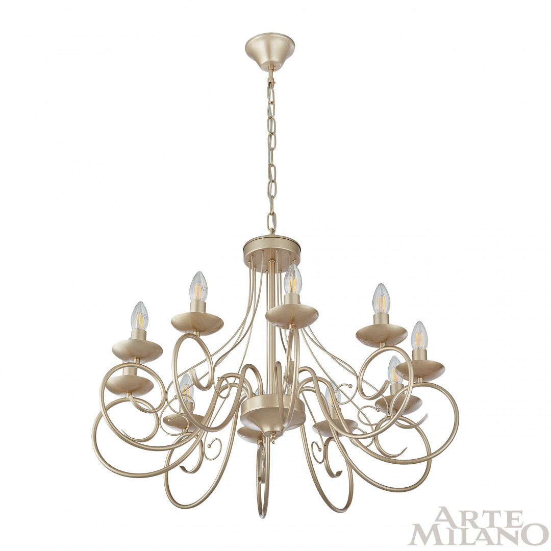 подвесная люстра arte milano 349159/10 cg