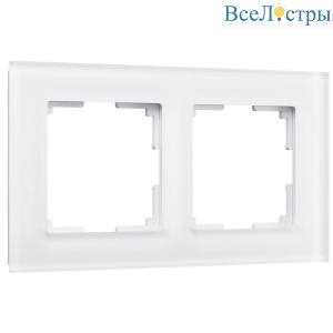 Рамка на 2 поста Werkel Favorit белый матовый W0021105 4690389159572