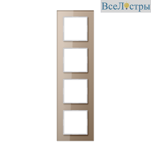Рамка четырехместная Jung AC584GLCH