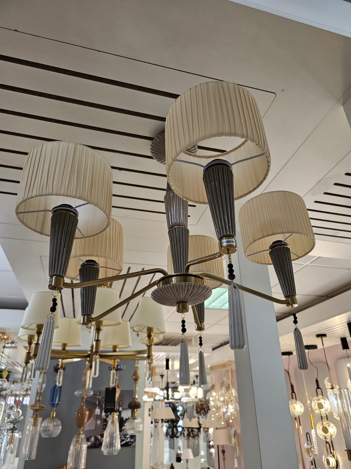 подвесная люстра odeon light exclusive latte 5403/5