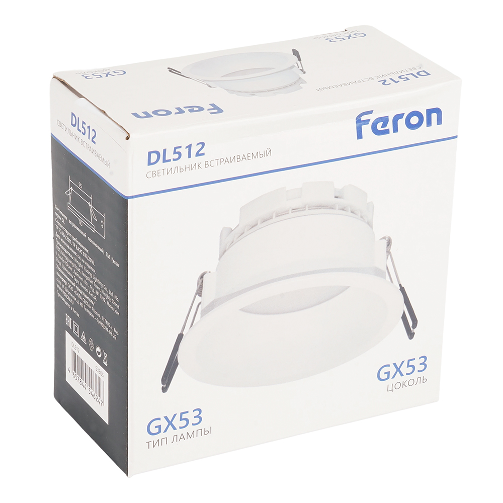 встраиваемый светильник feron dl513 53307