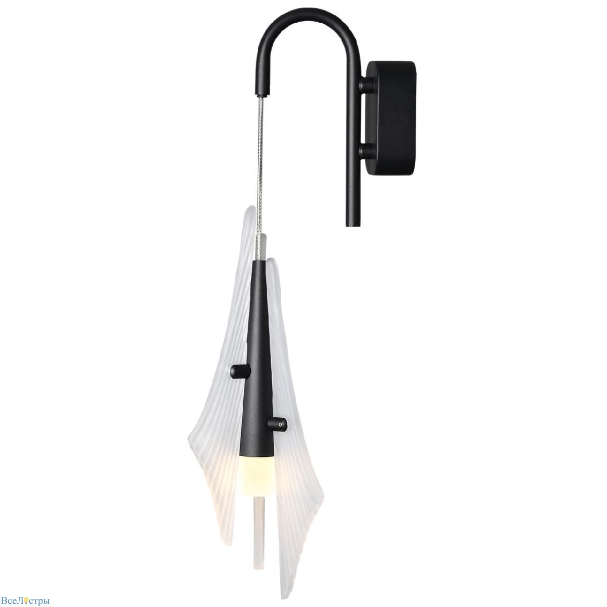 бра odeon light l-vision afalina 5442/6wla