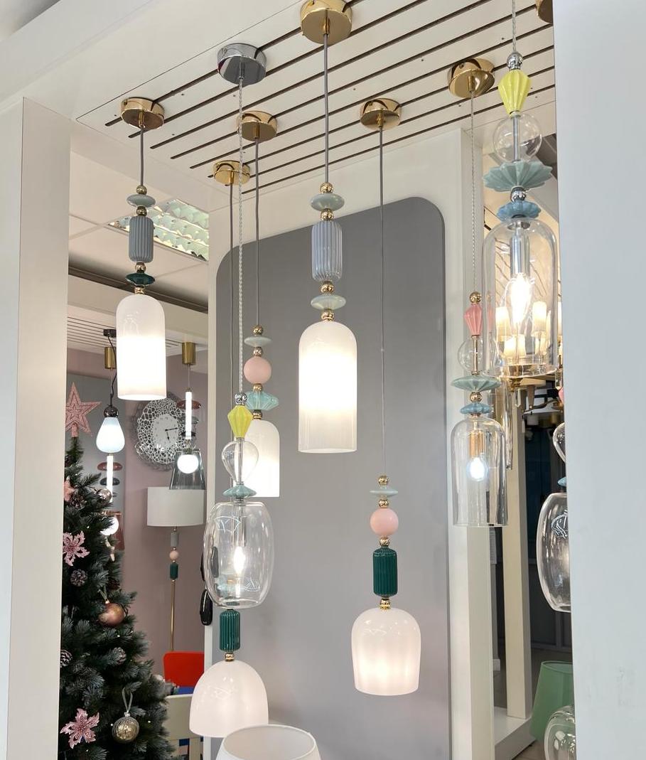подвесной светильник odeon light classic candy 4861/1b