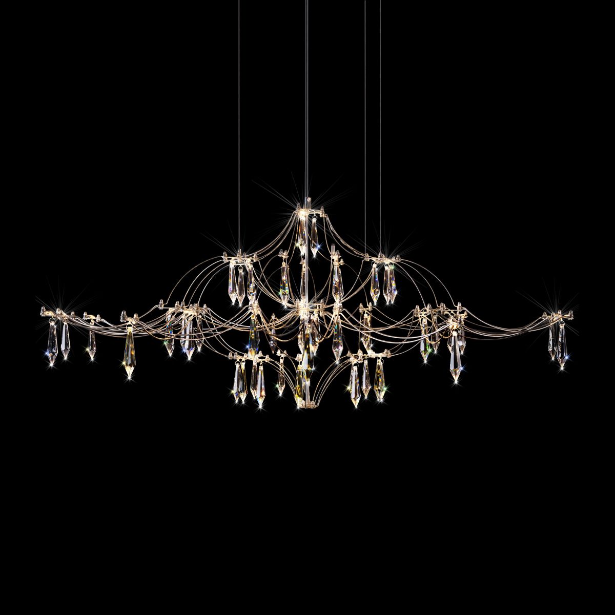 подвесная люстра loft it mira 10587/1000 silver asfour
