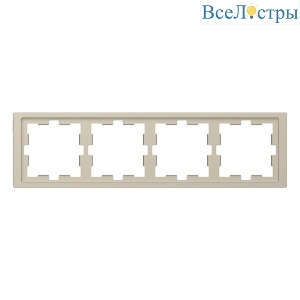 Рамка 4-постовая Schneider Electric Merten D-Life MTN4040-6533