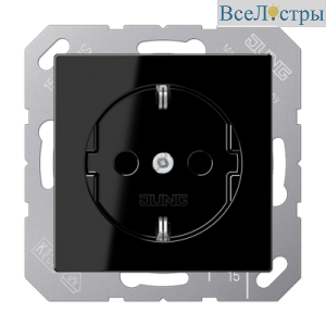 Розетка штепсельная Schuko Jung A1520BFKISW