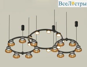 Комплект подвесного светильника Ambrella Light Techno Ring XR92092000 (A9209x3, C9242, C9238, C9232, N8145, N8124)