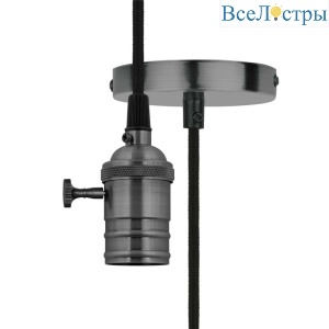 Подвесной светильник (UL-00004501) Uniel DLC-V-S24K/E27 TS/1M/BL Pearl Black