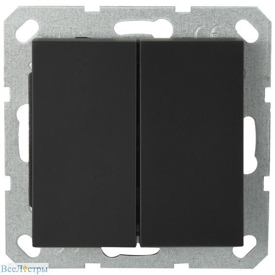 переключатель 2-клавишный перекрестный jasmart g3014pb