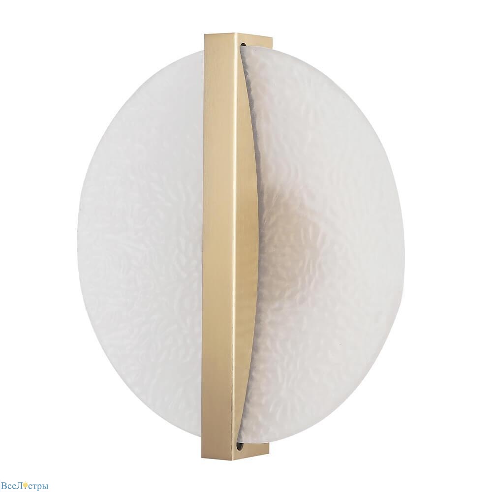 настенный светодиодный светильник crystal lux agosto ap5w led brass