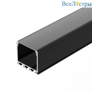 Алюминиевый профиль Arlight PLS-LOCK-H25-3000 ANOD Black 044847