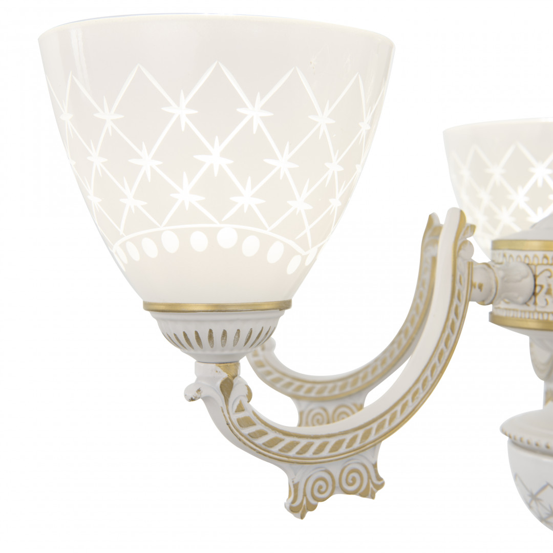 подвесная люстра arte milano 343837/6 wt+g