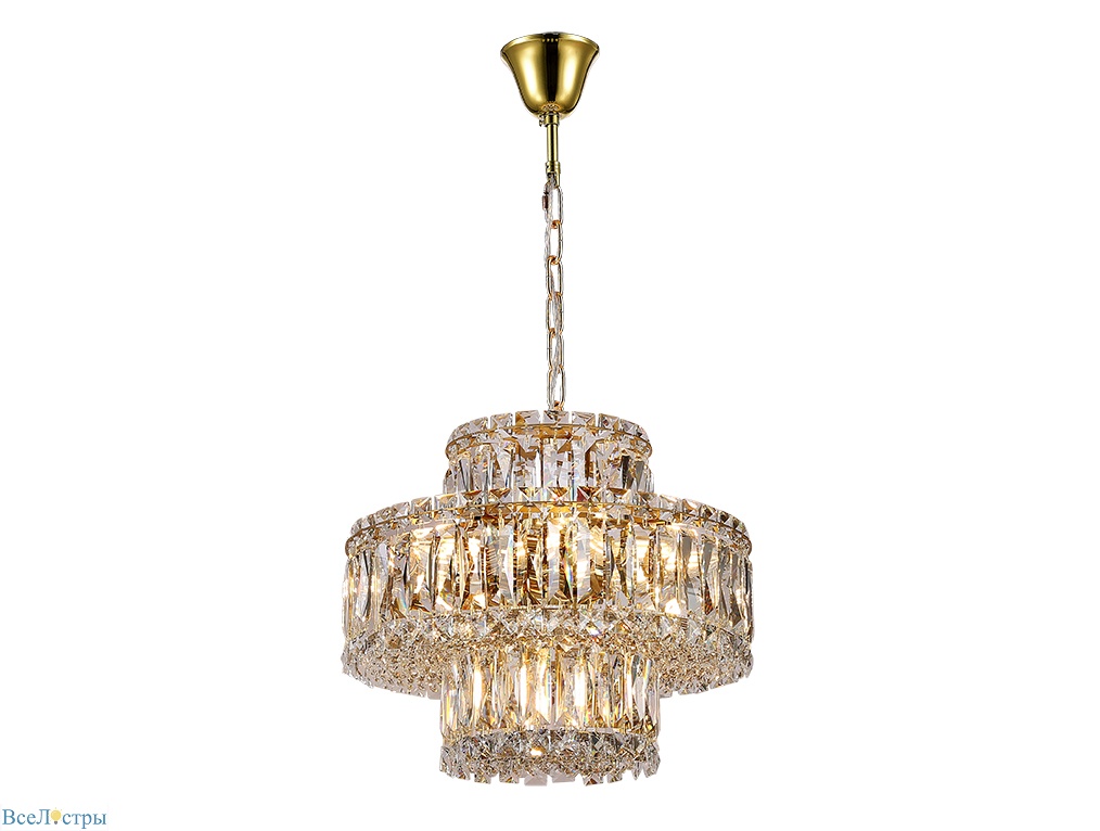 подвесная люстра newport 8458+3/c gold м0069585