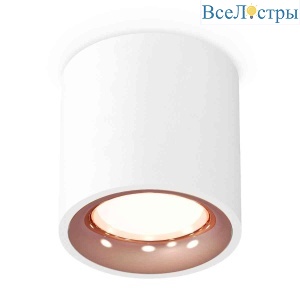 Комплект накладного светильника Ambrella light Techno Spot XS7531025 SWH/PPG белый песок/золото розовое полированное (C7531, N7015)