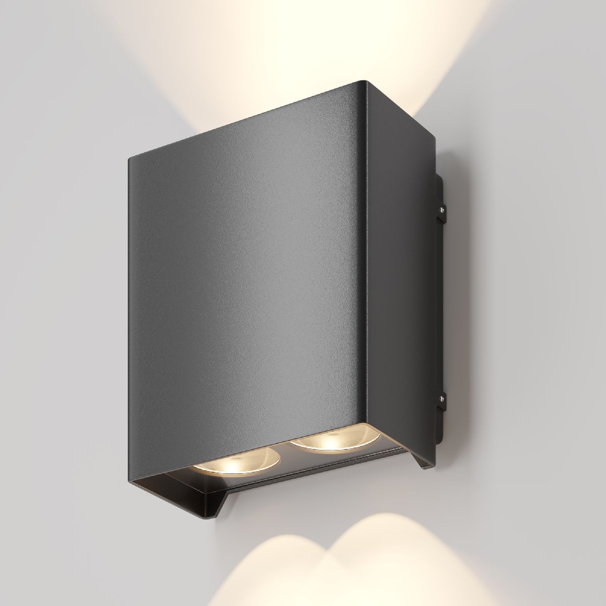 уличный настенный светильник maytoni shell o570wl-l20b3k