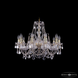 Подвесная люстра Bohemia Ivele Crystal 1411/10/240 G Leafs