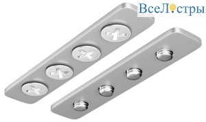 Соединитель ElDeko HSBL_0074 для шинопровода под натяжной потолок, серебристый, 2 шт