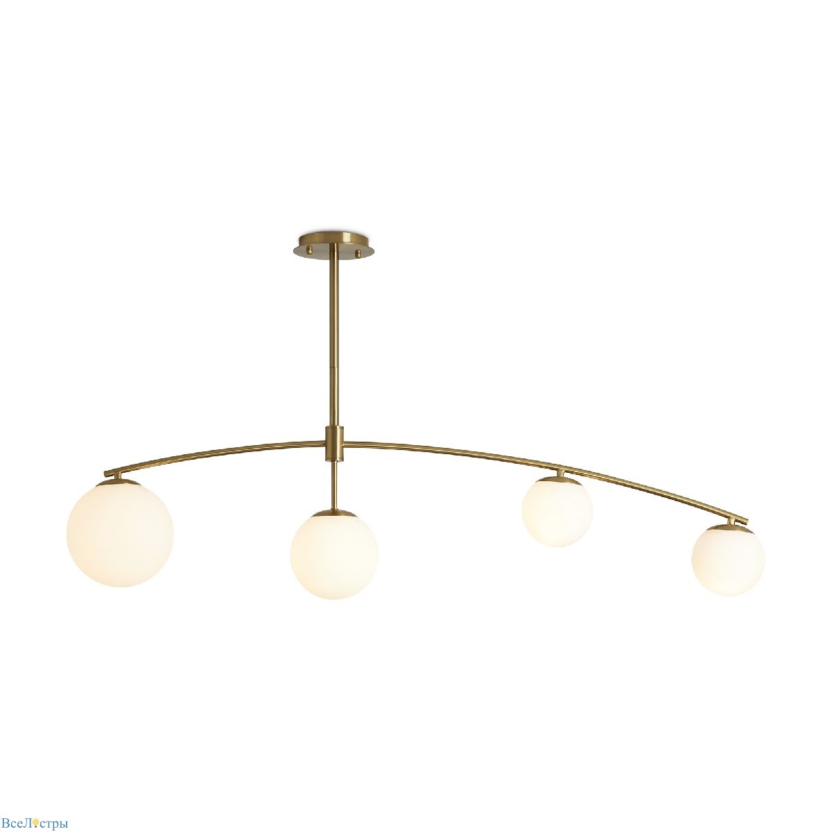 люстра на штанге freya hanger fr5443cl-04bs