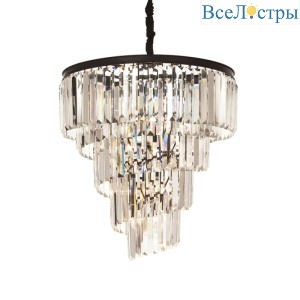 Подвесная люстра Delight Collection Helix KR0262P-10 black/clear