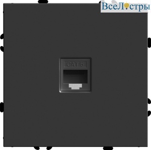 Розетка компьютерная 1-местная RJ-45 Stekker RST00-5117-05 Эмили 49847
