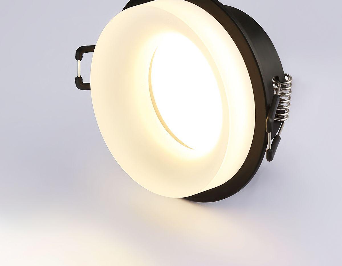 встраиваемый светильник ambrella light techno spot acrylic frost tn1303