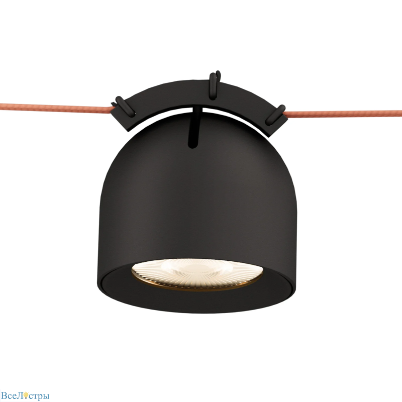 трековый однофазный светильник denkirs belty spot dk5540-bk
