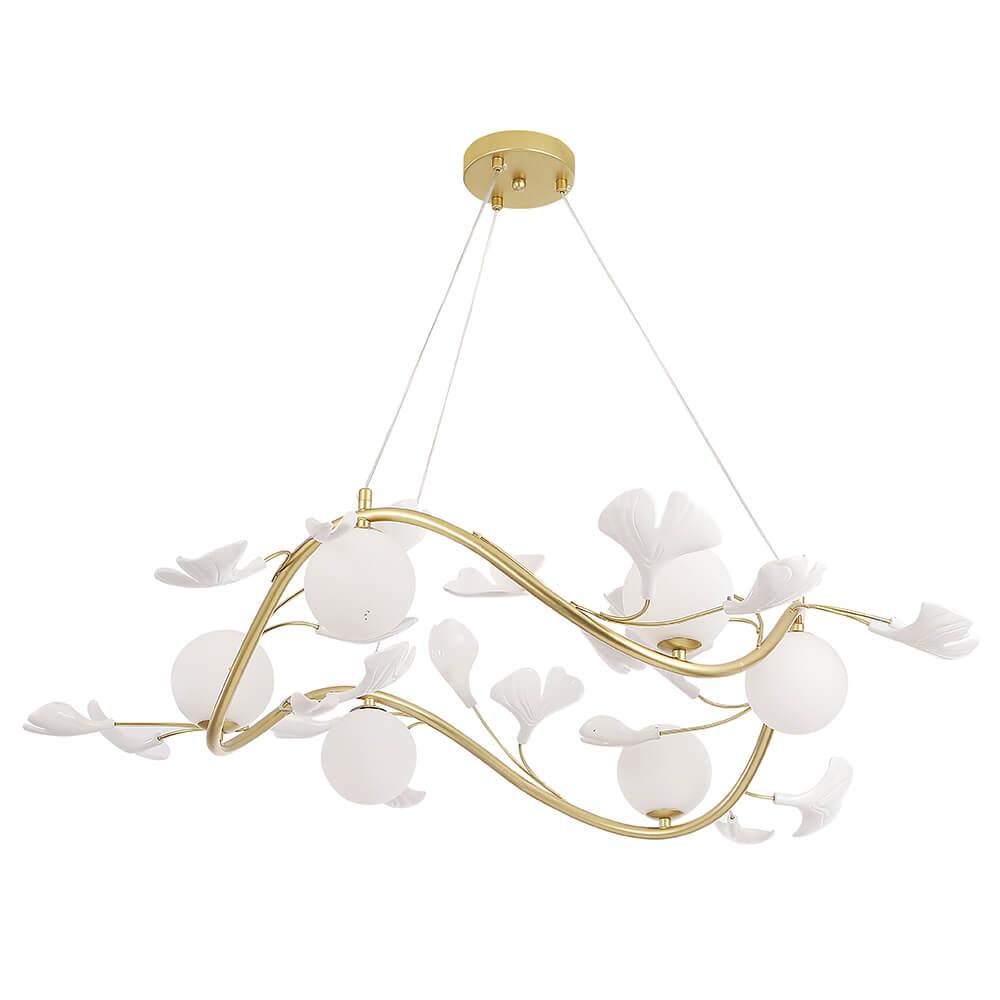 подвесная люстра crystal lux colibri sp6 gold
