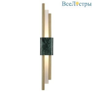 Настенный светодиодный светильник Crystal Lux CARTA AP6W LED GREEN/BRASS