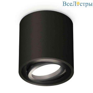 Комплект накладного светильника Ambrella light Techno Spot XS7532002 SBK/PBK черный песок/черный полированный (C7532, N7002)
