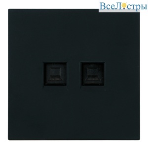 Розетка компьютерная 2-местная RJ-45 (механизм) Stekker Мия RST00-3111-05 50451