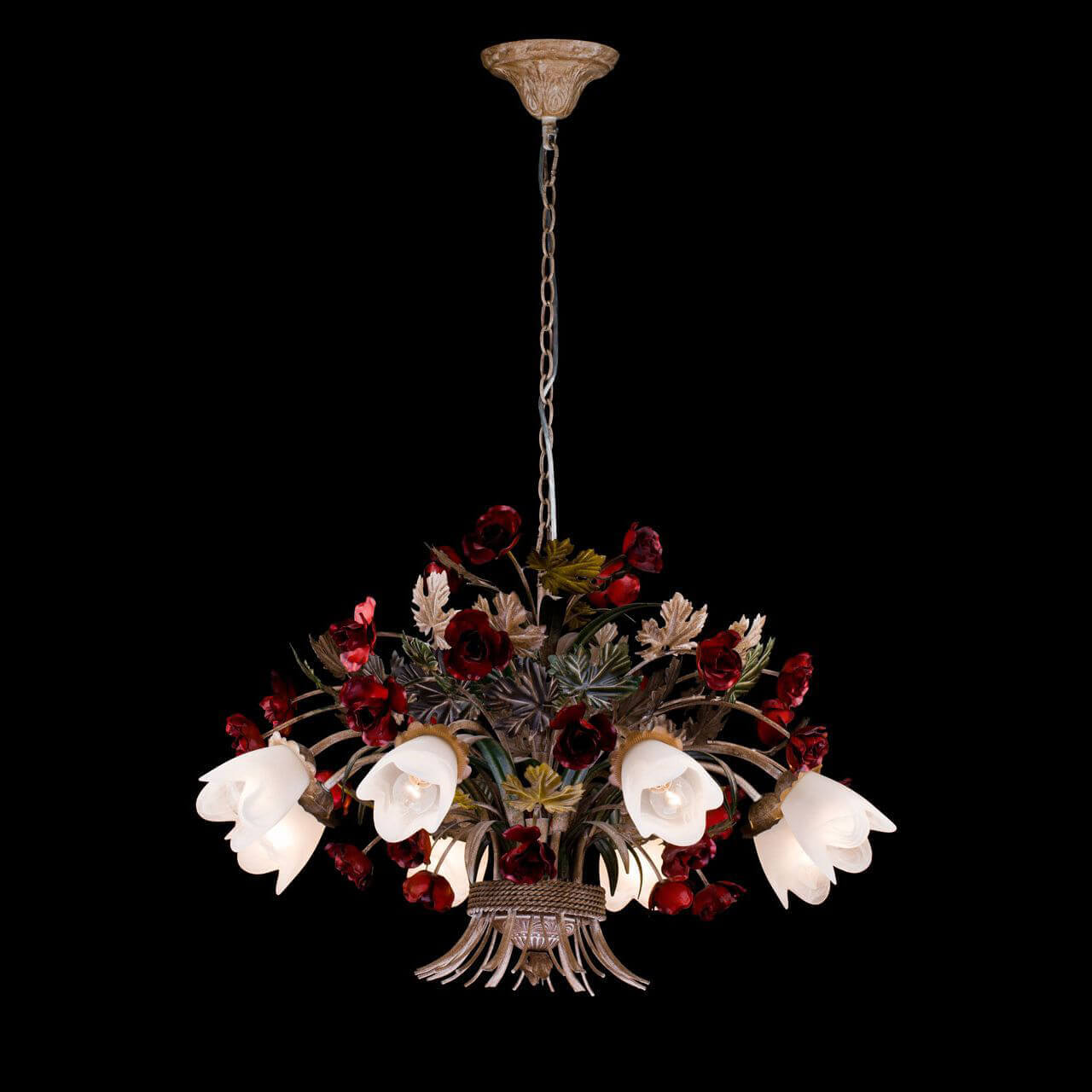 подвесная люстра lucia tucci fiori di rose 1760.8