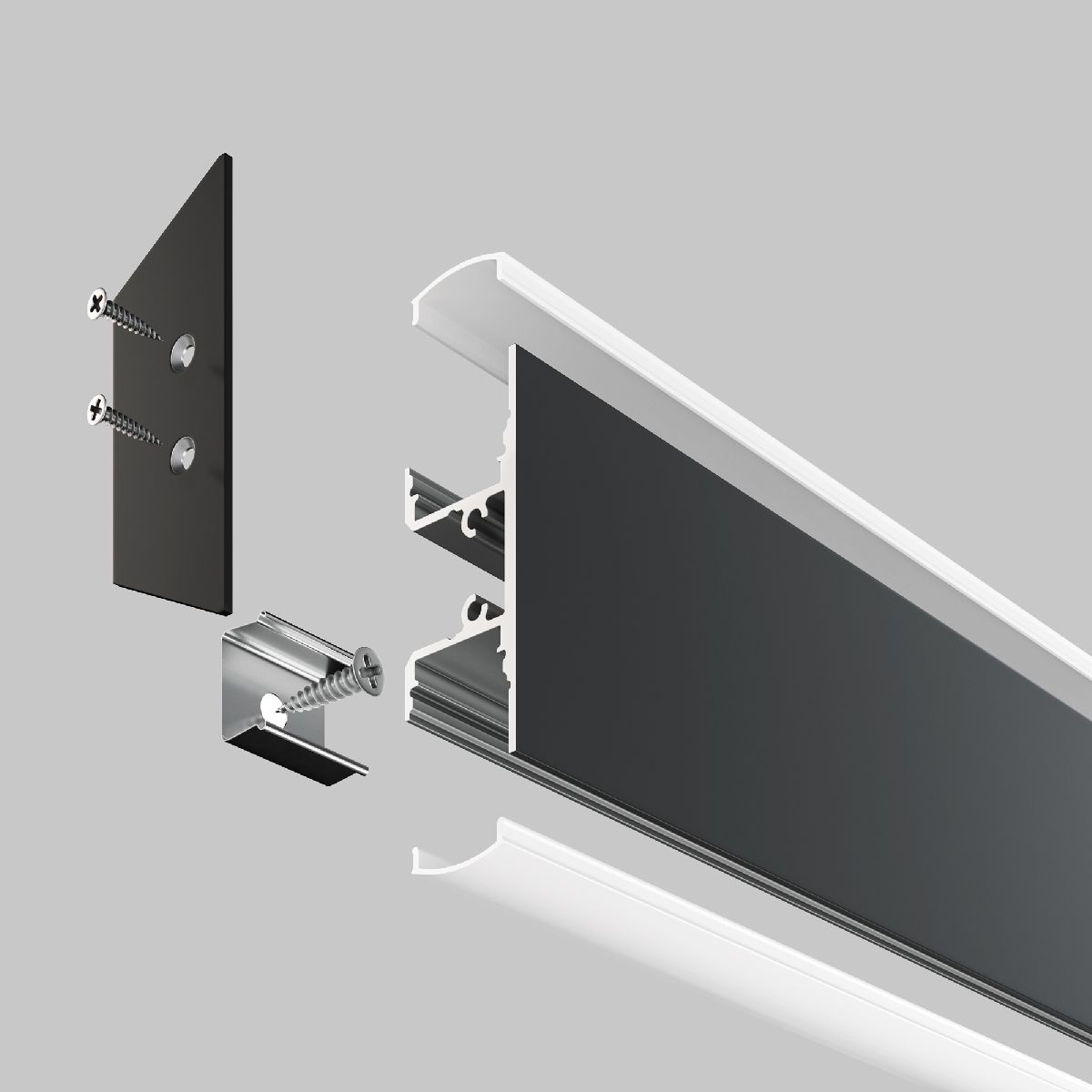 алюминиевый профиль maytoni led strip alm-1848-b-2m