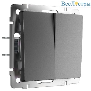 Выключатель двухклавишный проходной Werkel W1122064 4690389194375 a063100