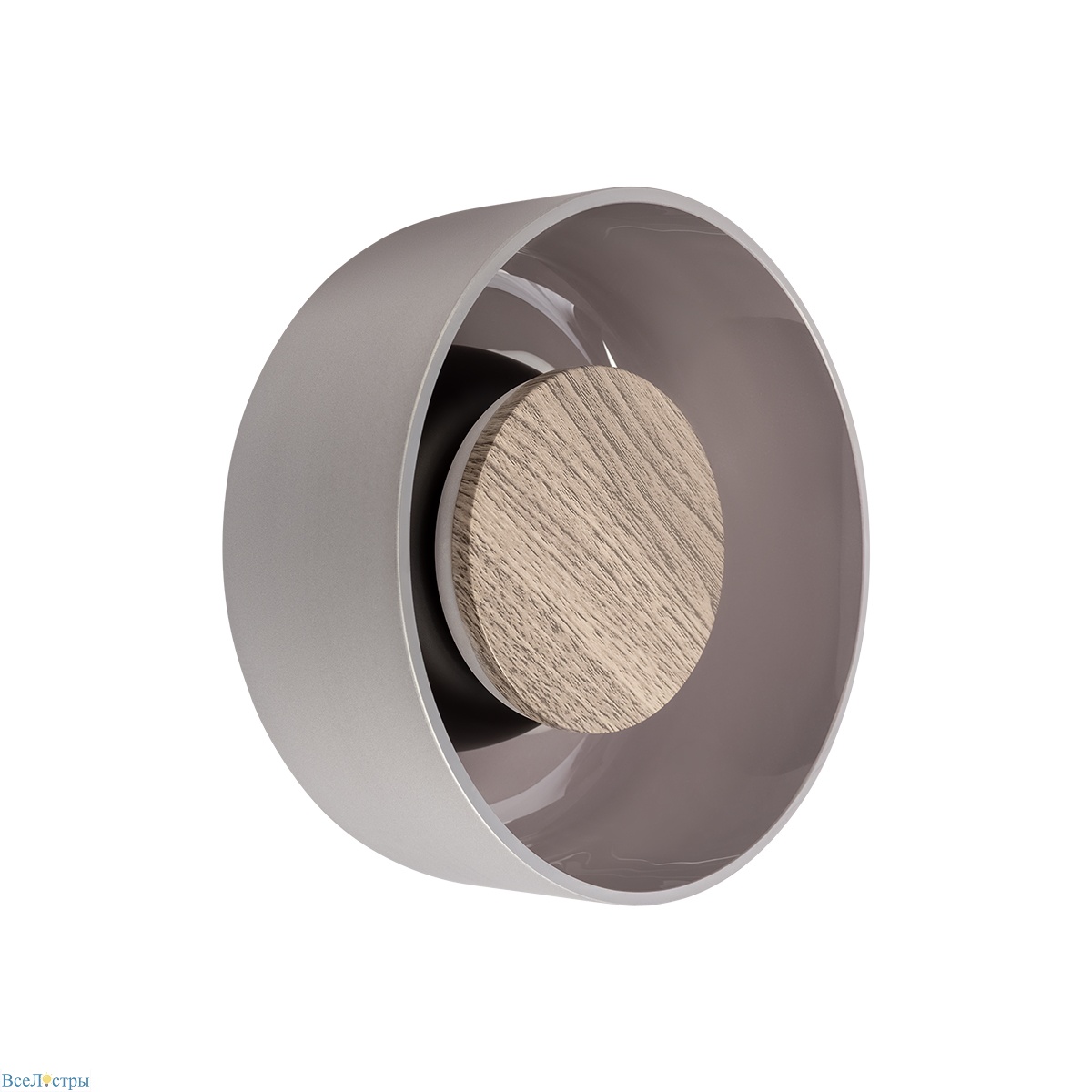 настенный светильник loft it totem 10466w smoke matte wood