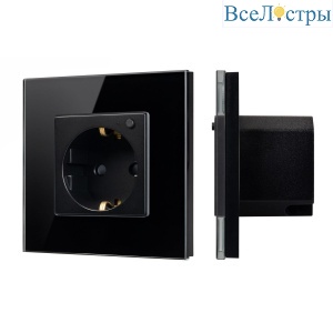 Розетка электрическая с Zigbee управлением Arlight SCT-OMALI-EUZB1-PL-BK (240V, 16A, Zigbee) 050216